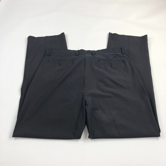LOT 2 FJ Footjoy 36W 32L Tag (Actual 36W 32L) Stretch Chino Pants Black Blue - Picture 1 of 12